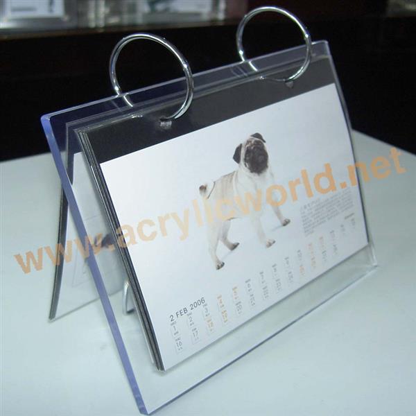 simple calendar display rack acrylic material